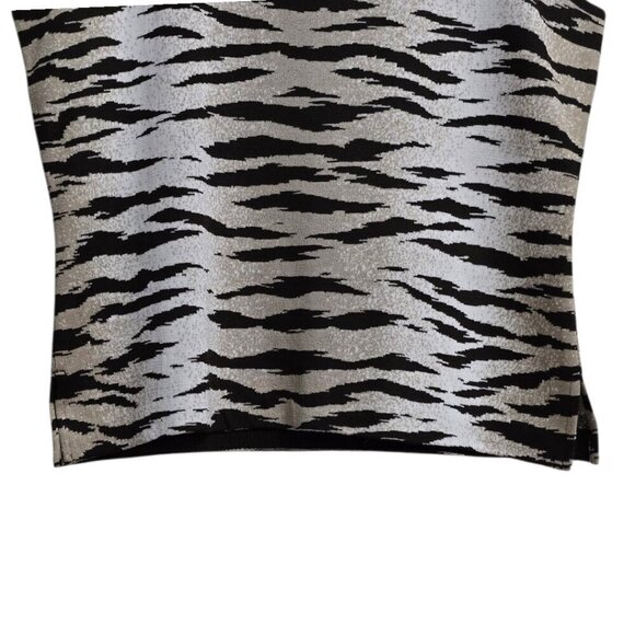 Ming Wang Tiger Print Knit Sleeveless Tank Top Sz XL - Picture 2 of 8